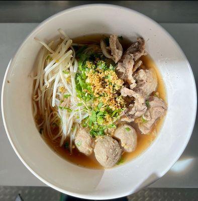 Pho Large for $12 / Medium $10. You can choose meat Chicken/ Beef/ Shrimp.       Meatballs ball / No meatballs