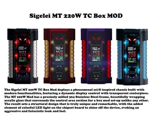 New MT 220W TC Box Mods in stock from Sigelei.