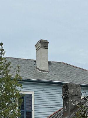 New Vermont Slate roof installation in the French Quarter, New Orleans