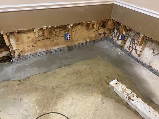 Basement after storm in July when email was not returned