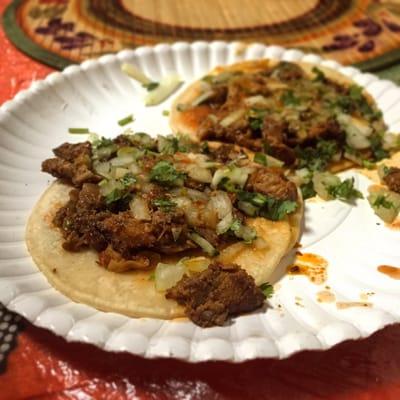 Tacos de Pastor, $2 -- GOOD