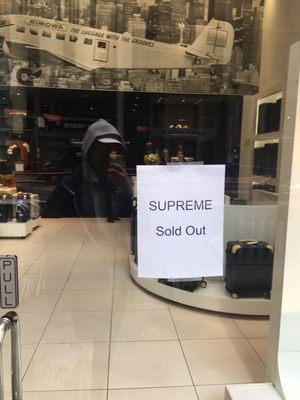 The day after Supreme x Romowa drop in store...