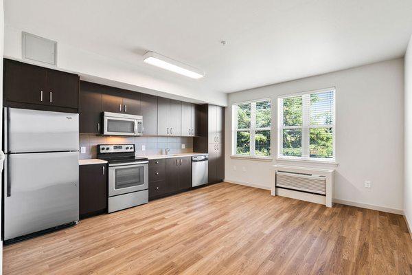 Kitchen and Living Space