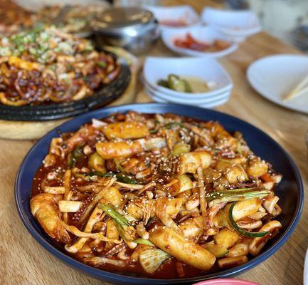 Tteokbokki  Squid and Sliced Pork Belly