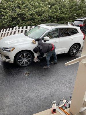 Team working on my car