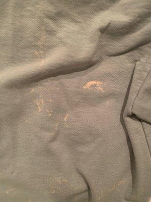 Bleach on a sweatshirt 1/2