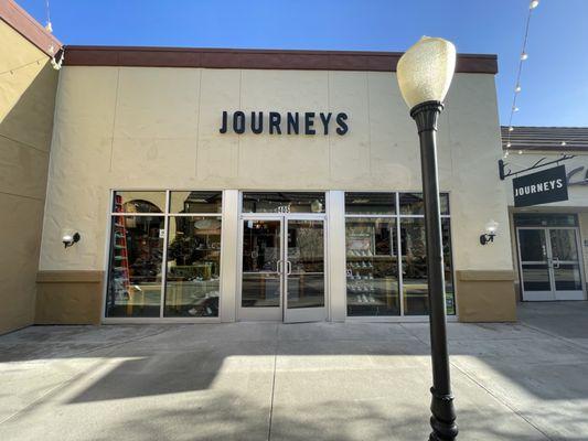 Journeys is next to Clark's and The Children's Place