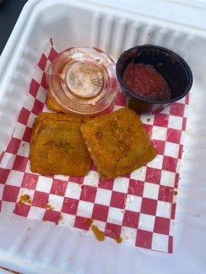 Fried ravioli