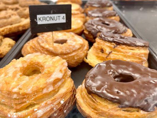 Glazed and chocolate Kronuts