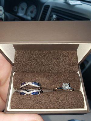 Wedding band set