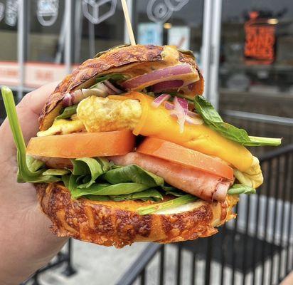 Jalapeños bagel