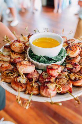 Bacon Wrapped Scallops Photo by Fletch Photography