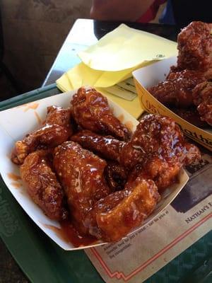 The amazing wings! Big, crispy and juicy.