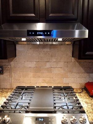 Hauslane range hood install