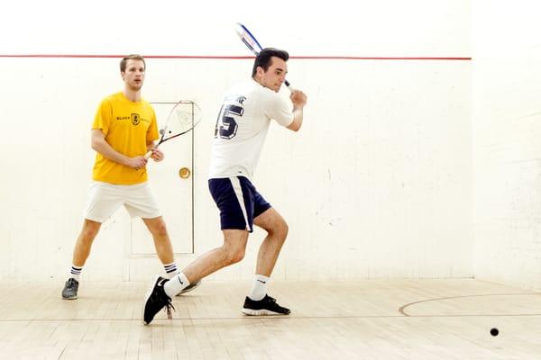 American-sized courts suitable for squash, racquetball, paddleball and handball.