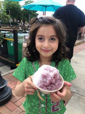 This girl has been asking for shave ice for weeks