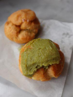 Green Tea Cream Puff @tiffhuangry