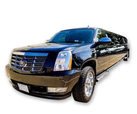 Exterior Stretch SUV Limousine - Black Exterior Edition - Seats 14-16 passengers