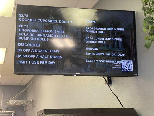 On-screen menu