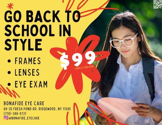 Back to school sale