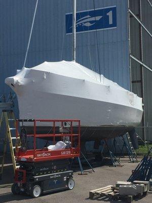 We professionally shrinkwrap any size boat.