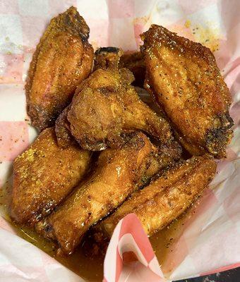 Honey lemon pepper wings