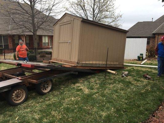 8x10 shed getting loaded up!