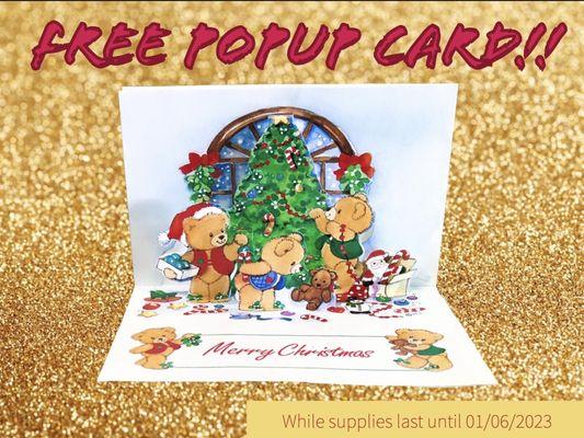 (Inside of FREE Christmas Popup Card 1)