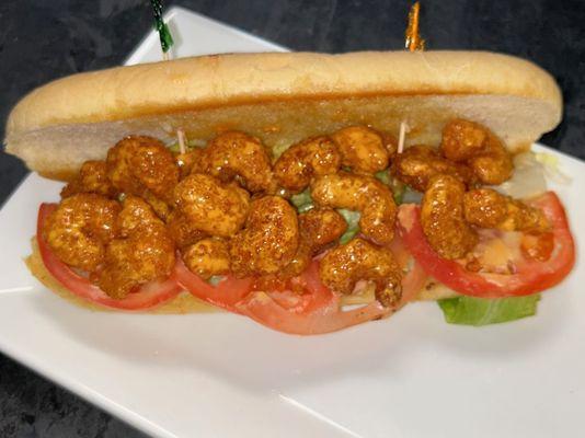 Boom Boom shrimp hoagie sandwich