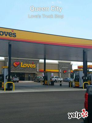 Love's Truck Stop is right off the interstate and easy off and back on. Fill up your tank, shop and eat while here.