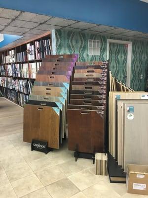 We have a large selection of flooring samples that you can choose from!