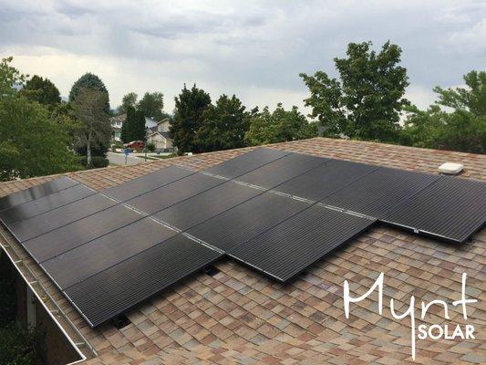 Sandy Utah solar panel installation.