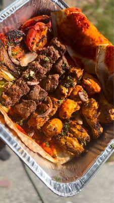 Mixed Kabab ( beef and lamb sheesh, chicken sheesh, chicken tikka , lamb tikka and grilled wings )