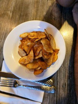 Potato chips (we didn't love these - not flavorful and a bit chewy(