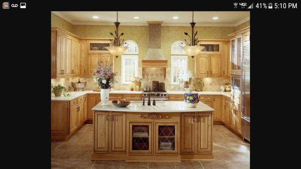 Full custom made kitchen cabinet