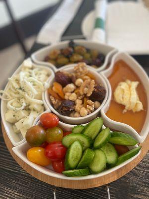 Turkish Breakfast plate . Family style.