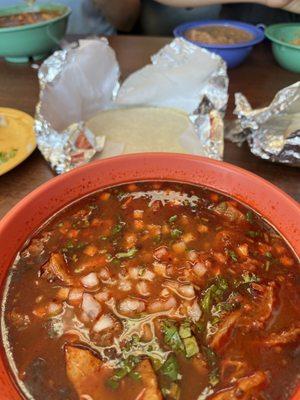 Menudo is always good