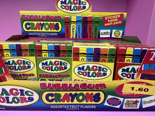 Has anyone had crayon chewing gum? Is it an Army thing? Is it good???