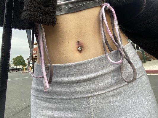 navel piercing by Tallia