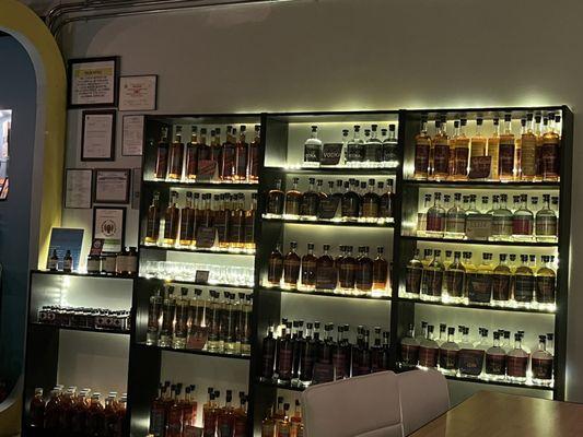 Liquor bottle selection / decor