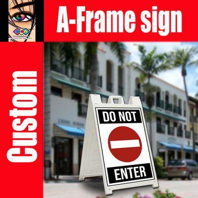 custom a frame sign   naples fl