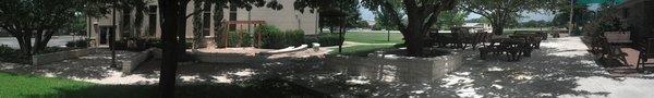 Prayer & Memorial Garden, with the Stone Patio