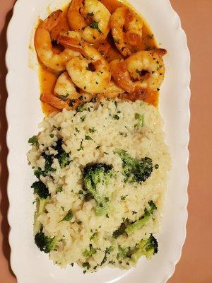 Shrimp Risotto and Red Snapper, Shrimp, Risotto