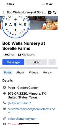 Screenshot of Bob Wells location