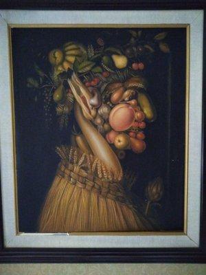 I mean, who would think to put up Arcimboldo?  Love it!