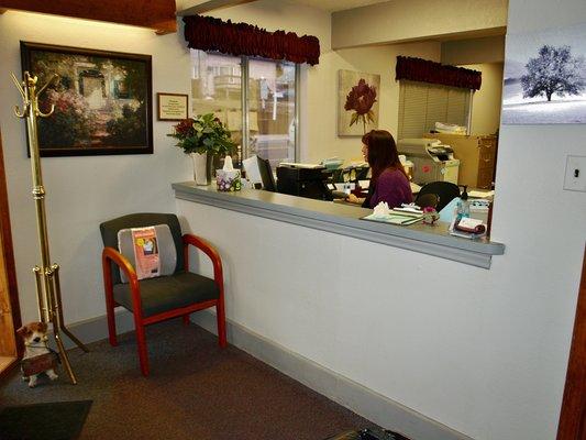 Dr. Woodhall's front office, shared by Randall Chiropractic