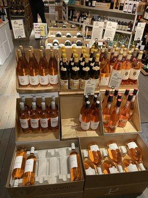 Wines in store