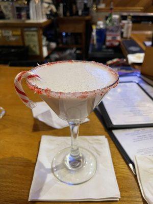 Candy cane martini