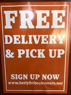 NOW OFFERING FREE PICK-UP AND DELIVERY.