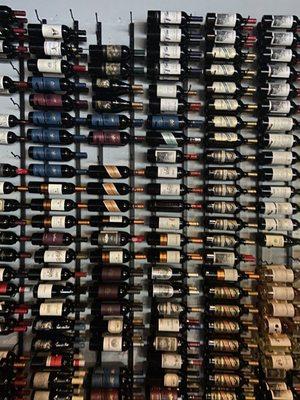 The wine wall at Renzo's South Tampa!